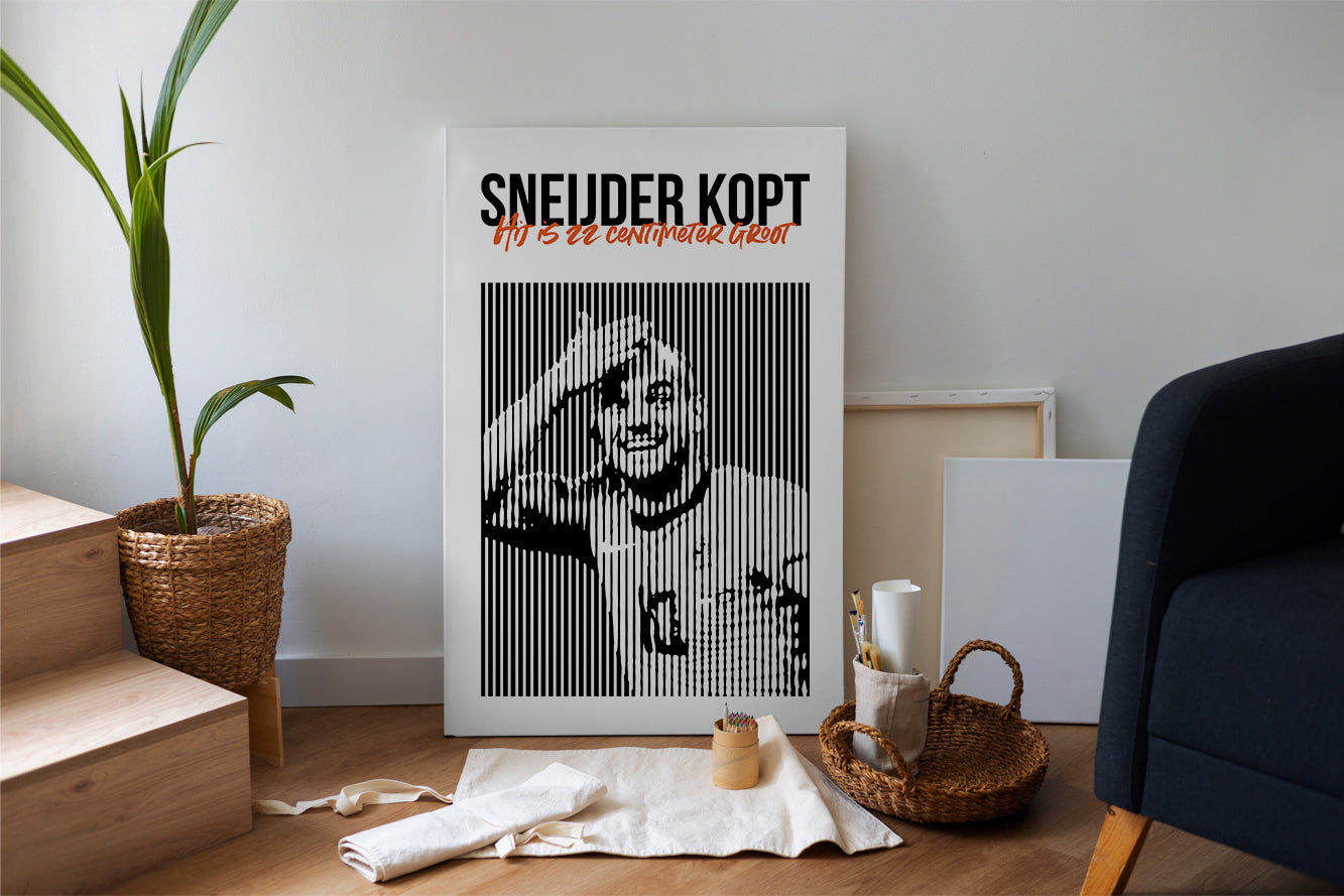 Wesley Sneijder - Sneijder kopt - Hij is 22 centimeter groot
